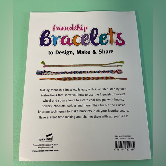 Friendship Bracelets to Design, Make & Share Book, Kids how to books, thread - Picture 3 of 6